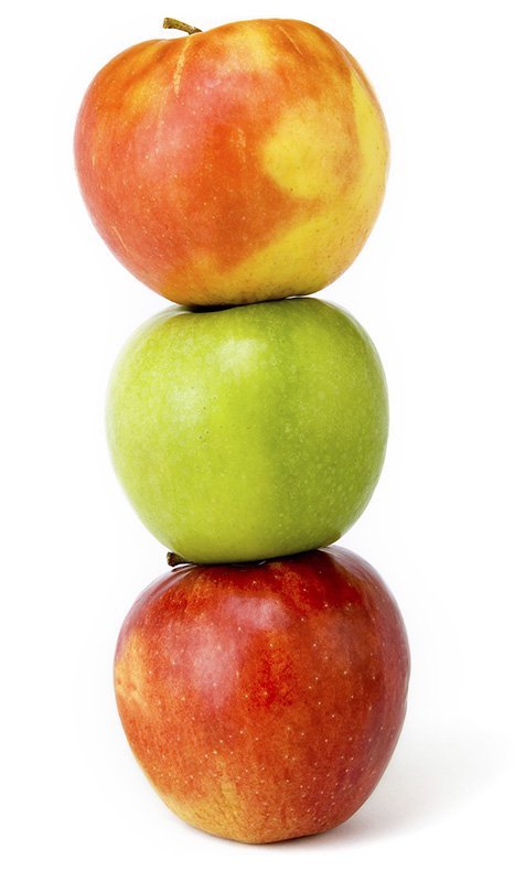 stack of apples